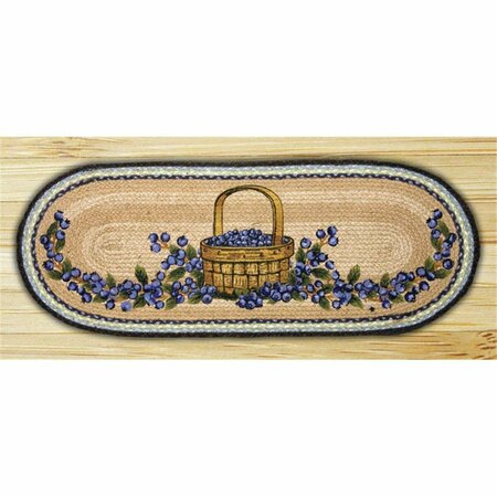 CAPITOL EARTH RUGS Blueberry Basket Oval Runner 68-312BB